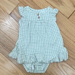 Carter's Green Gingham One Piece
